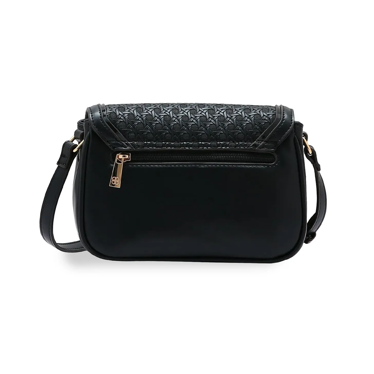 Bolsa feminina Chenson Max Tresse vista traseira com bolso externo e alça ajustável